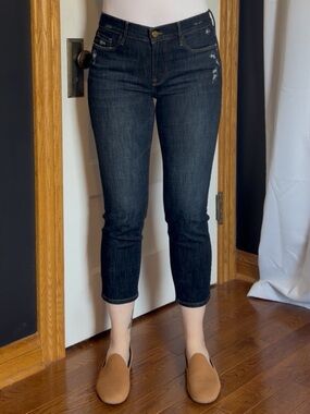 FRAME Le Garçon Crop Jeans